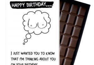 Happy Birthday to Husband Card Funny Birthday Gift for Men Boyfriend Husband Rude Boxed Chocolate Greeting Card Present Od126