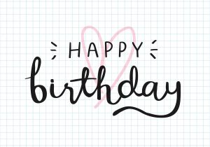 Happy Birthday to Write In Card Happy Birthday Typography Card Vector Free Image by