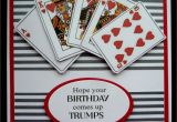 Happy Birthday Wishes Card with Name S459 Hand Made Birthday Card Using Playing Card Images