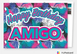 Happy Birthday Wishes Greeting Card Amigo Birthday Cards Quotes D D D Send Real Postcards