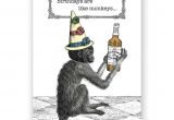 Happy Birthday You Old Goat Card Birthdays are Like Monkeys Birthday Card