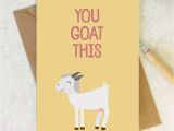 Happy Birthday You Old Goat Card Funny Motivational Friendship Card You Goat This