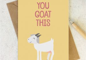 Happy Birthday You Old Goat Card Funny Motivational Friendship Card You Goat This
