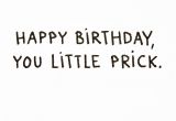 Happy Birthday You Prick Card Hallmark Shoebox Funny Birthday Card Hedgehog