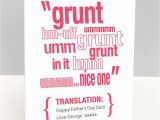 Happy Father S Day Diy Card Personalised Teenagers Translation Father S Day Card