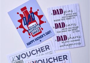 Happy Fathers Day Card Handmade Father S Day Card and Gift Vouchers