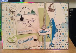 Happy Fathers Day Card Handmade Father S Day Card Grandad Fishing Handmade Gifts Happy