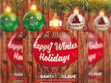 Happy Holidays Flyer Template Free Happy Winter Holidays Premium Flyer Template