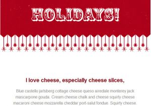 Happy Holidays HTML Email Template Christmas Email Templates Included with Groupmail