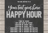 Happy Hour Email Template Happy Hour Invite Template Printable Happy Hour Invitation