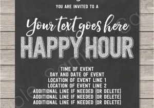 Happy Hour Email Template Happy Hour Invite Template Printable Happy Hour Invitation