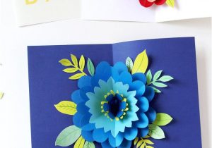Happy Mothers Day Diy Card Diy Happy Mother S Day Card with Pop Up Flower A Piece