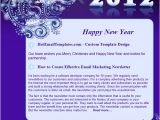 Happy New Year Business Email Template Happy New 2012 Year Free HTML E Mail Templates
