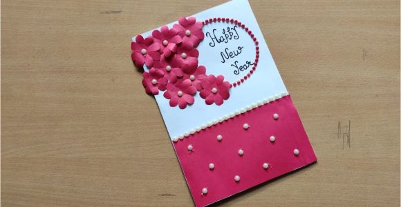 Happy New Year Greeting Card Simple Simple New Year Card Making Simple New Year Card Making