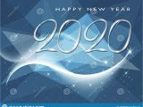 Happy New Year Greeting Card with Name Happy New Year 2020 Winter Holiday Greeting Card Stock