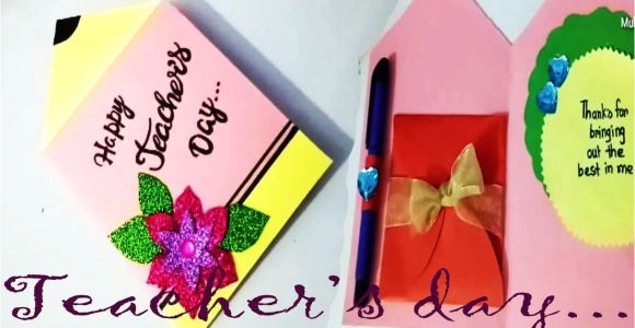 Happy Teachers Day Card Handmade Pin by Ainjlla Berry On Greeting Cards for Teachers Day