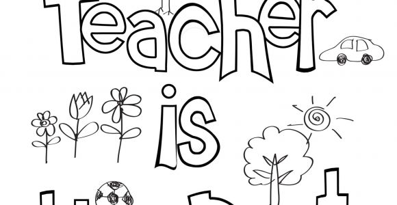 Happy Teachers Day Card Printable Teacher Appreciation Coloring Sheet with Images Teacher