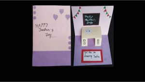 Happy Teachers Day Pop Up Card How to Make Teacher S Day Card Diy Greeting Card Handmade Teacher S Day Pop Up Card Idea
