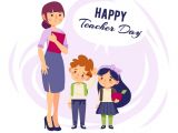 Happy Teachers Day Simple Card Free Happy Teachers Day Greeting Card Psd Designs Happy