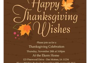 Happy Thanksgiving Email Templates Autumn Leaves Thanksgiving Invitations Cards On Pingg Com