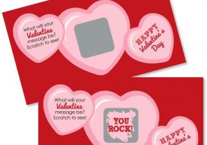 Happy Valentine Day Card with Name Amazon Com Conversation Hearts Scratch Off Valentine S