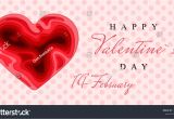 Happy Valentine Day Card with Name Happy Valentines Day 3d Paper Cut Stock Vektorgrafik
