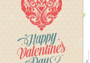 Happy Valentine S Day Diy Card Retro Vintage Happy Valentines Day Greeting Card Royalty