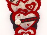 Happy Valentine S Day Diy Card Triple Heart Easel Card Big Valentine Valentine S Day