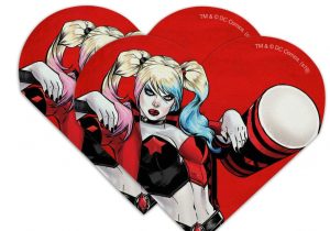 Harley Quinn Happy Birthday Card Amazon Com Harley Quinn Character Heart Faux Leather