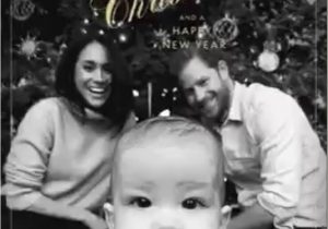 Harry and Meghan Christmas Card Duke and Duchess Of Sussex Release 2019 Christmas Card In