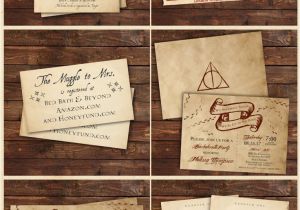 Harry Potter Happy Birthday Card Harry Potter Inspired Invitations Harry Potter Party Harry
