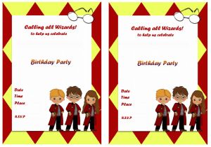 Harry Potter Happy Birthday Card Printable Harry Potter Birthday Invitations Birthday Printable