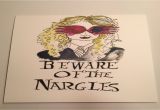 Harry Potter Happy Birthday Card Printable Luna Lovegood Inspired Greeting Card Beware Of the Nargles