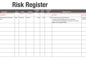 Hazard Risk Register Template Hazard Risk Register Template Choice Image Professional