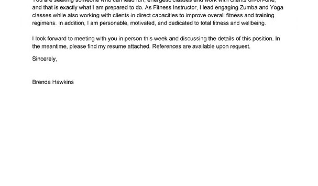 Health And Fitness Cover Letter Best Fitness And Personal Trainer Cover   Health And Fitness Cover Letter Best Fitness And Personal Trainer Cover Letter Examples Of Health And Fitness Cover Letter 1024x600 