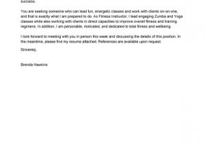 Health and Fitness Cover Letter Best Fitness and Personal Trainer Cover Letter Examples