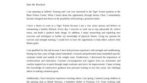 Health and Fitness Cover Letter Health and Fitness Program Coordinator Trainer Cover