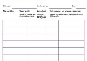 Health and Safety forms Templates 10 Sample Health Risk assessments Sample Templates