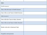 Health and Safety forms Templates Health Questionnaire form Bing Images