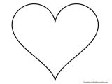 Heart Template for Printing Super Sized Heart Outline Extra Large Printable Template