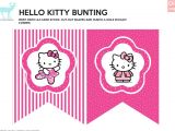 Hello Kitty Birthday Banner Template Free Diy Free Hello Kitty Bunting Justlovedesign