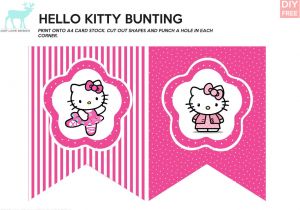 Hello Kitty Birthday Banner Template Free Diy Free Hello Kitty Bunting Justlovedesign