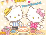 Hello Kitty Happy Birthday Card Happy Birthday Dear Daniel with Images Hello Kitty
