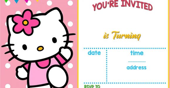 Hello Kitty Invitation Card Background 35 Hello Kitty Birthday Invitation Template Hello Kitty