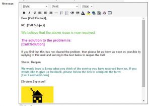 Help Desk Email Template Sample Email Integration House On the Hill Service Desk software