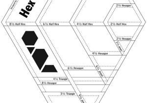 Hexagon Ruler Templates Hex N More Jaybird Quilts