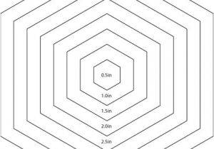 Hexagon Templates for Quilting Free Hexagon Quilting Stencil