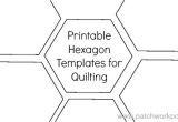 Hexagon Templates for Quilting Free Printable Hexagon Template for Quilting Pdf Download