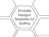 Hexagon Templates for Quilting Free Printable Hexagon Template for Quilting Pdf Download