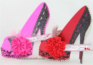 High Heel Template for Cards Jinky 39 S Crafts Designs High Heel Shoe 3d Cards